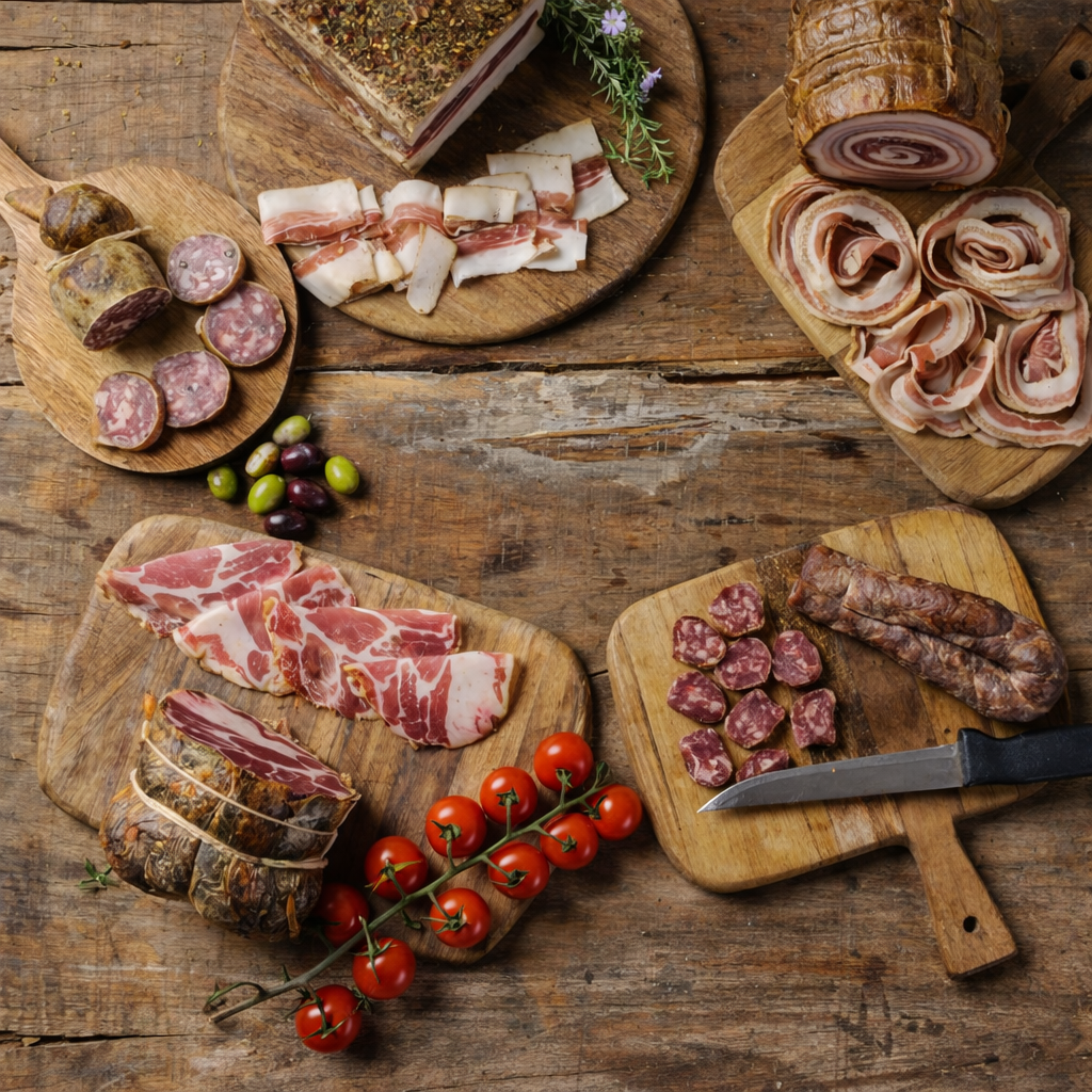 Selezione di salumi toscani artigianali per vendita all’ingrosso B2B in Italia, Salumeria Toscana