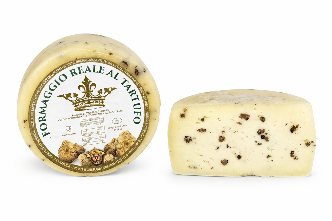 Formaggio Reale al Tartufo artigianale toscano, pecorino con tartufo del Caseificio di Follonica – prodotto tipico della Toscana
