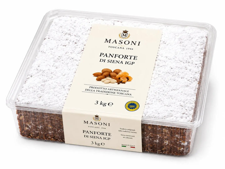 Panforte di Siena IGP Masoni 3 kg — vassoio formato HoReCa