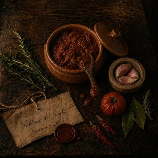 Fabbrica dei Sughi Toscana - marchio Dispenza Toscana - ragù e sughi del Monte Pisano