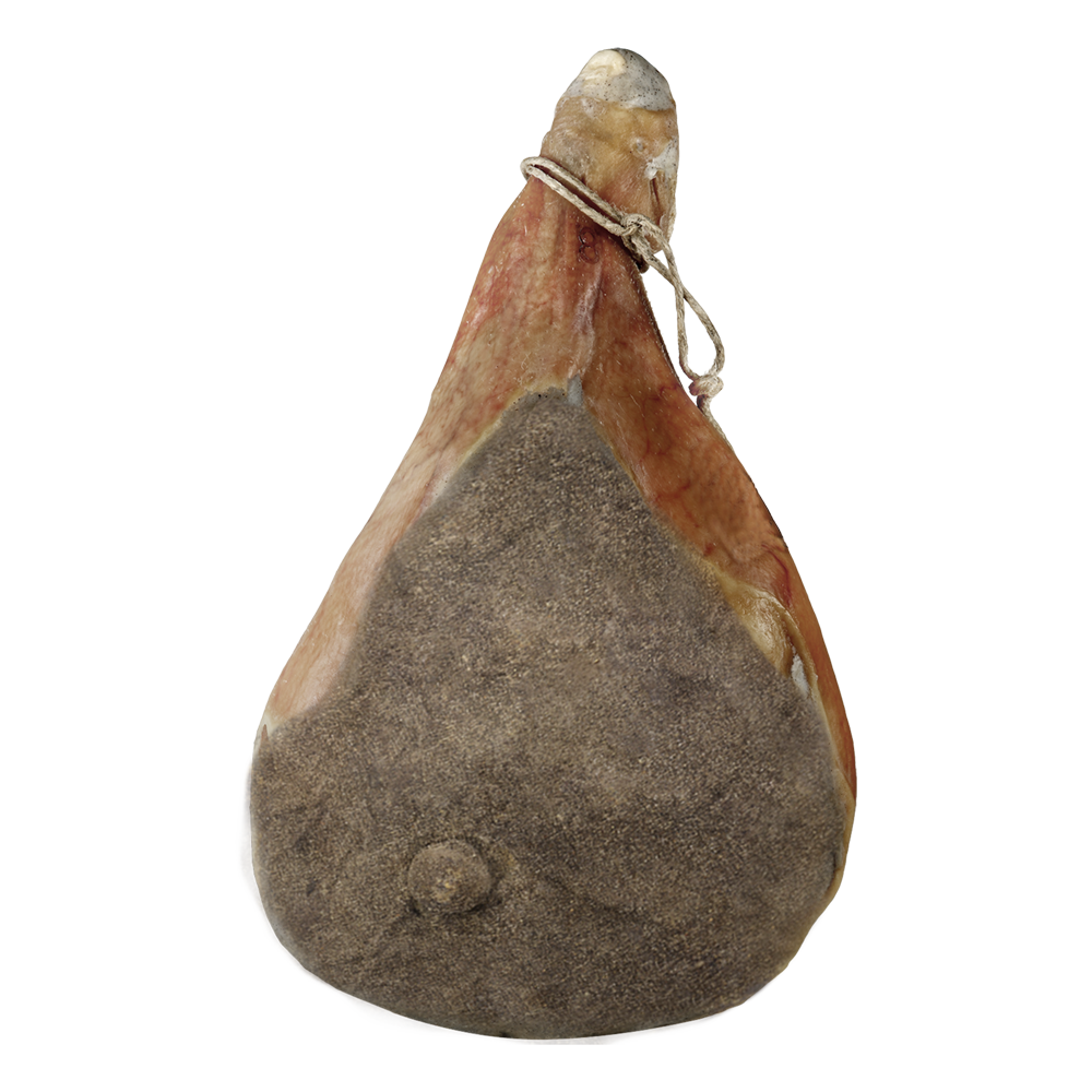 Prosciutto crudo Gran Riserva 18 mesi intero stagionato, selezione premium per ristorazione e Ho.Re.Ca. B2B
