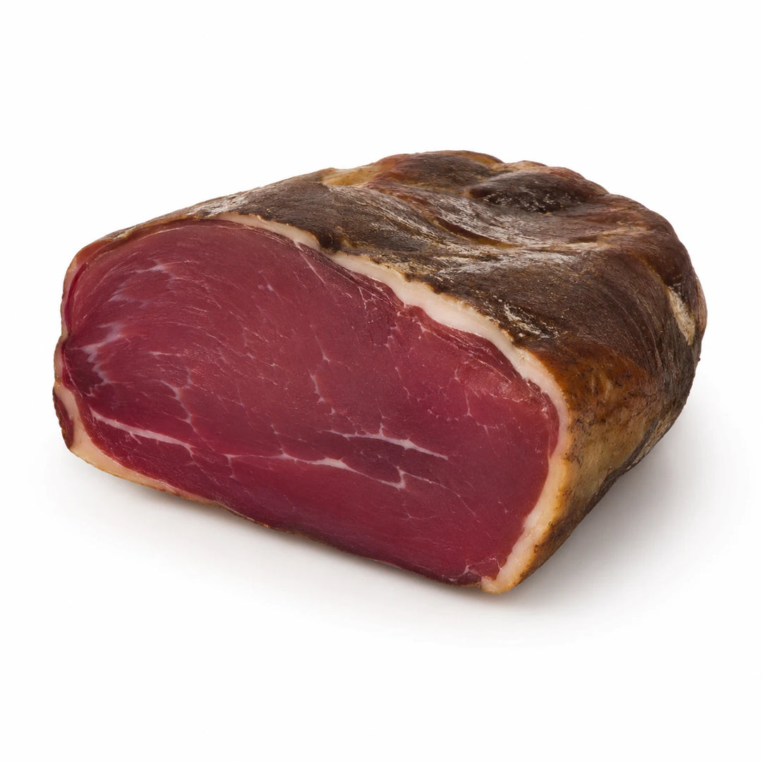 Prosciutto di cinghiale toscano disossato intero, salume di selvaggina artigianale per il settore Horeca B2B
