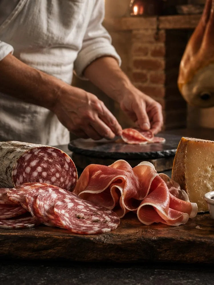 Tagliere salumi toscani per fornitura HoReCa - bottega artigianale Salumeria Toscana B2B