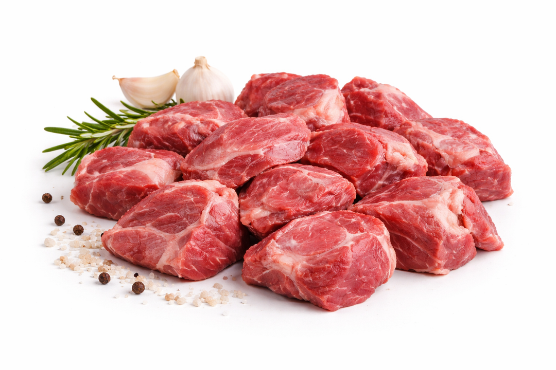 Spezzatino di Chianina IGP VBAC a taglio artigianale, carne fresca toscana per ristorazione professionale B2B