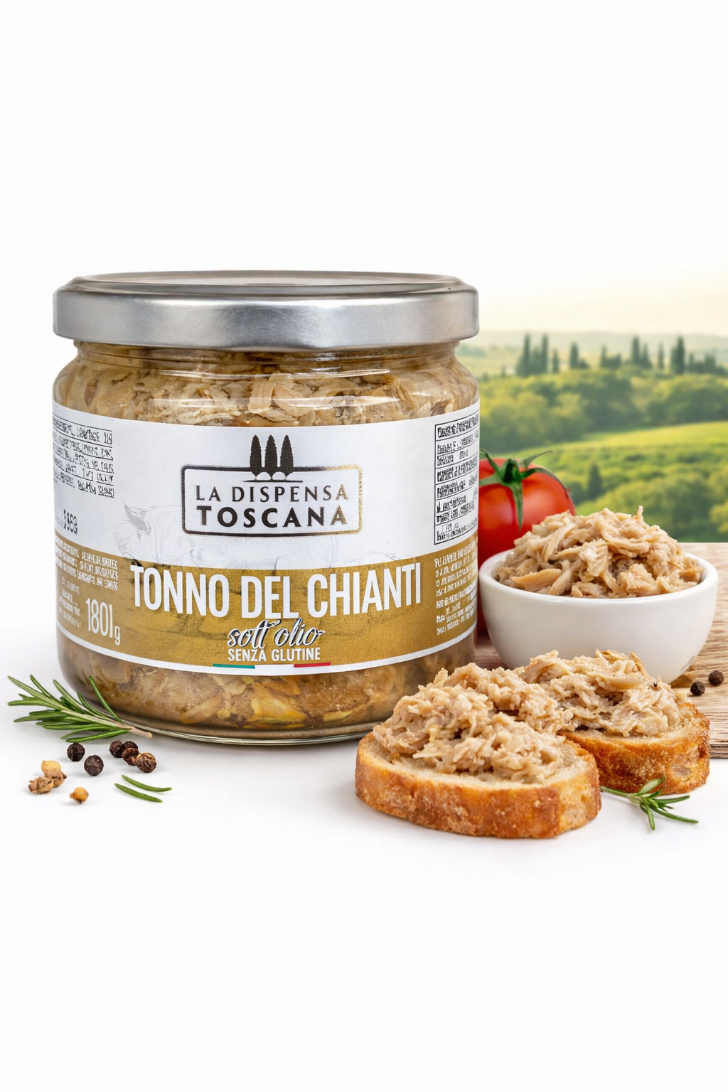 Tonno del Chianti originale specialità tipica toscana sott’olio per fornitura ristorazione Ho.Re.Ca. Salumeria Toscana